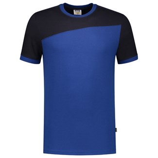 Tricorp 102006 T-shirt bicolor Naden - koningsblauw/marine blauw - maat XXL