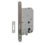 Intersteel kastslot - cilinder - 55 mm - doornmaat 50 mm - RVS geborsteld