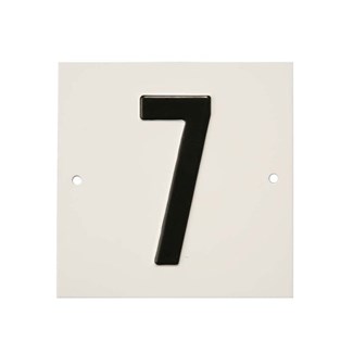 Besbo huisnummerplaat - Nr. 7 - aluminium