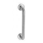 Intersteel deurgreep met rond rozet - 275 mm - Ø 19 mm - RVS geborsteld