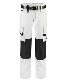Tricorp worker canvas met cordura - Workwear - 502009 - wit/donkergrijs - maat 49