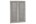 Nedco schoepenrooster alu. 250 x 300 mm hoog