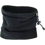 Opsial 2-in-1 nekwarmer / muts - fleece - zwart - one size