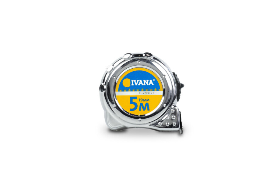 Ivana 55231 Rolbandmaat verchroomd - 5m x 19mm