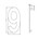 Intersteel huisnummer - Nr. 9 - 150 mm - RVS geborsteld
