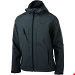 Opsial softshell jack Borah - grijs - met capuchon - maat M