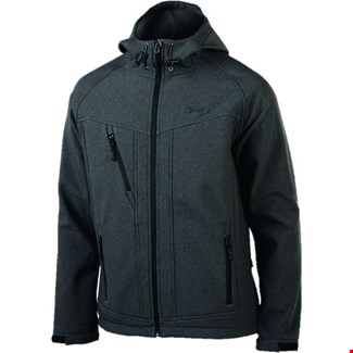 Opsial softshell jack Borah - grijs - met capuchon - maat M