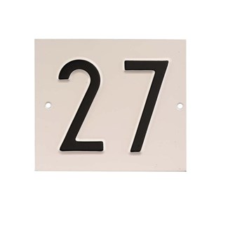Besbo huisnummerplaat - Nr. 27 - aluminium