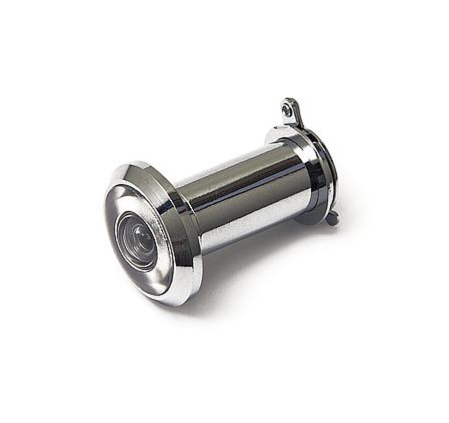 DX deurspion zichtveld 180° - Ø14 mm - deurdikte 35/60 mm - messing verchroomd - DRS180B
