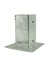 Gebr. Bodegraven paalhouder - op plaat - 91 x 91 x 150 mm - verzinkt
