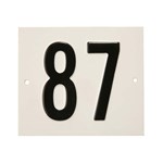 Besbo huisnummerplaat - Nr. 87 - aluminium