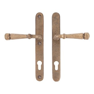 Dauby veiligheidsgarnituur kruk/kruk - Pure PH1830 + PH1830 - ruw brons - profielcilinder 92 mm