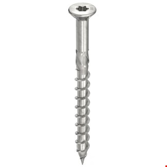HECO TOPIX-plus vlonderschroeven - platkop RVS A2 - 5x50 mm - Torx T-20 (HD20) - deeldraad - 200 st