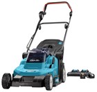 Makita DLM432PT2  accu grasmaaier 43cm - 2x18V 2x5.0 Ah accu en duo snellader 