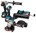 Makita combiset boren, (slag)schroeven en slijpen - DLX3155TJ - 18 V - 2x5,0 Ah accu en snellader - in Mbox