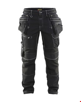 Blåkläder X1900 werkbroek denim stretch zwart maat 48