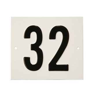 Besbo huisnummerplaat - Nr. 32 - aluminium