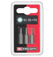 Facom 2240368 Torx bitsen combi set 3 delig - T8-15