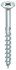 HECO TOPIX-plus schroeven - platkop verzinkt - 6x80/48 mm - PZ3 - deeldraad - 100 st