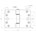 BSW glijlagerscharnier - 818 Allround - afgerond - 89x127x3 mm - RVS 