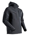 MASCOT Customized Softshell jas capuchon - 22086-662 - zwart - maat M