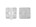Dauby WC garnituur - Pure / QU - mat wit brons