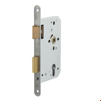 Nemef Paniekdeursloten 649/46 - RVS afgeronde voorplaat