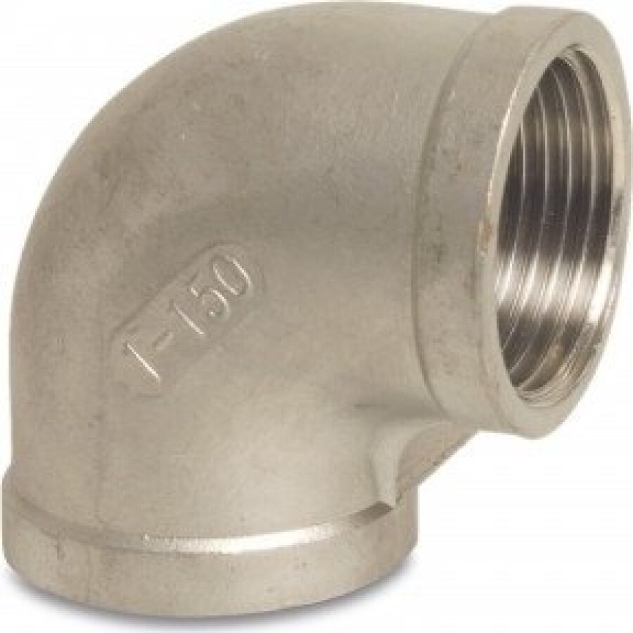 Knie 90° - Fig.90 - RVS - binnen/binnen - 1/2"