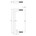 Intersteel meubelgreep - vierkant - 12x12x140 mm - boormaat 128 mm - mat zwart