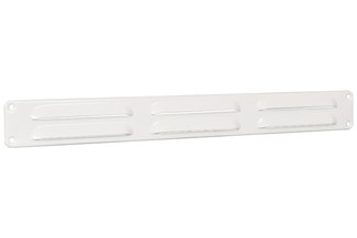 Nedco schoepenrooster alu. 370 x 40 mm RAL9010 wit