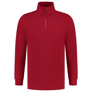 Tricorp sweater ritskraag - Casual - 301010 - rood - maat 5XL