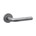 Intersteel Deurkruk Luzern met rozet ø53x10mm RVS getrommeld