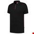 Tricorp Casual 202703 Accent unisex poloshirt Zwart Rood M