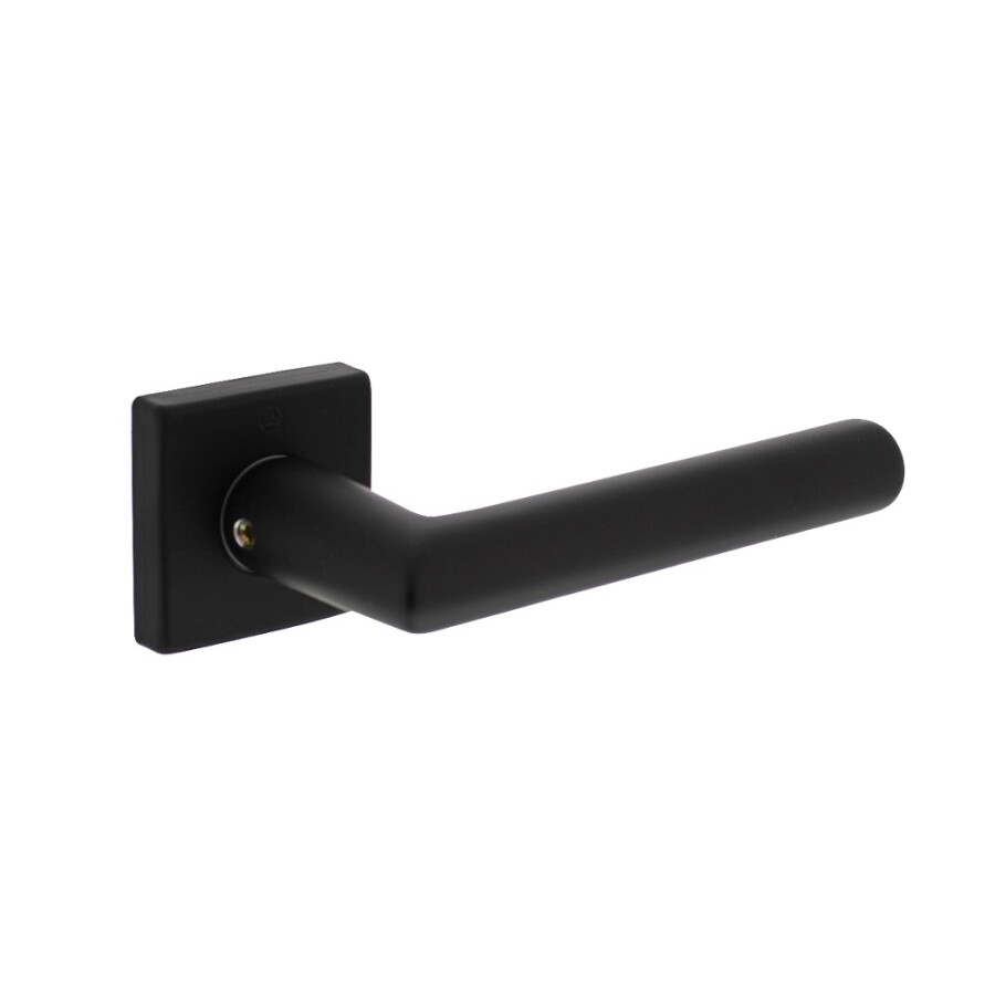 Intersteel deurkruk met rozet - Broome - vierkant - mat zwart