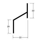 Roval lekdorpelprofielen - geanodiseerd aluminium