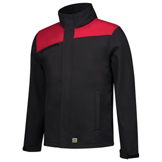 Tricorp softshell jas - Bicolor Naden - 402021 - zwart/rood - maat 3XL