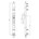 Intersteel raamespagnolet - SKG** afsluitbaar - links - 1500 mm - met uitwisselbare cilinder - RAL 9010 wit