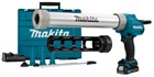 Makita CG100DSAX accu lijm en kitspuit 12V Max - 1x2.0 Ah accu en lader met 2 patroonhouders in koffer