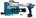 Makita CG100DSAX accu lijm en kitspuit 12V Max - 1x2.0 Ah accu en lader met 2 patroonhouders in koffer