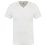 Tricorp T-shirt V-hals fitted - Casual - 101005 - wit - maat S