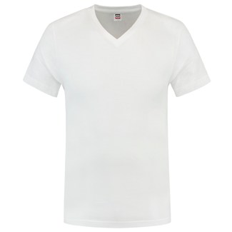 Tricorp T-shirt V-hals fitted - Casual - 101005 - wit - maat S