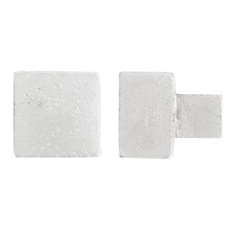Dauby meubelknop - Pure PQ-45 - mat wit brons - 45 mm
