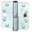 BSW veiligheids kogelstiftpaumelle - SKG*** afgerond - gezet - 89x89x3mm - v-rd bb 810 gv - draairichting 2