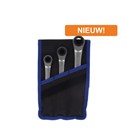 Ivana 56987 Quattro Ringratelsleutelset 3-delig - van 8 tot 19 mm in Opbergtas