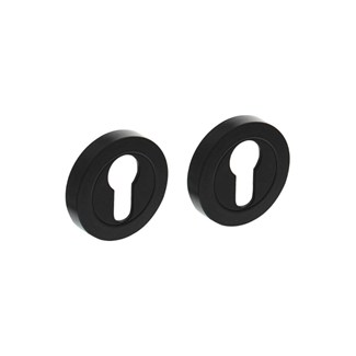 Intersteel cilinderrozetten verdekt 52x10mm - mat zwart