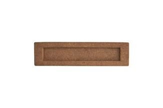 Dauby brievenbusklep - Pure PLE-EXT - ruw brons - 327x80 mm