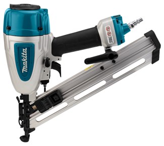 Makita 8 bar brad tacker - AF635 - 15 Ga - in koffer - met olie en veiligheidsbril