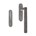 Dauby hefschuifgreep - Pure PSLD - ruw metaal - blind
