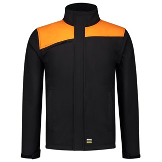 Tricorp softshell jas - Naden - bicolor - zwart/oranje - XL - 402021