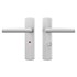 AXA deurkruk Milan met schild WC63/8 Curve aluminium 